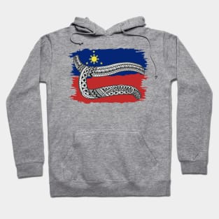 Philippine Flag Tribal line Art / Baybayin word DA / RA Hoodie